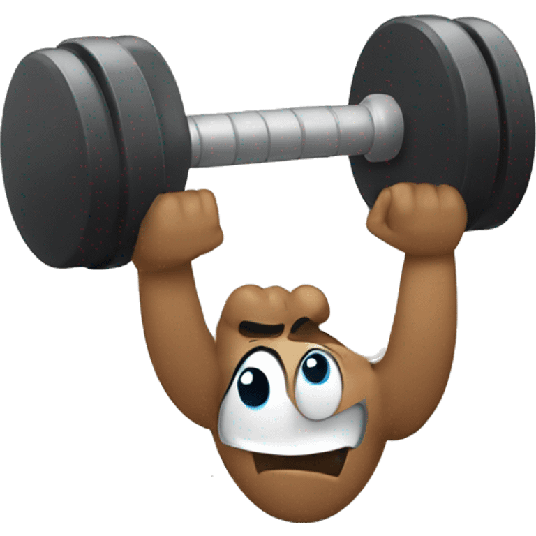 Dumbbell fitness emoji