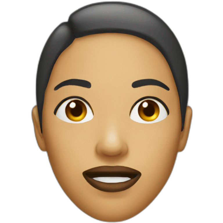 Woman zip mouth emoji