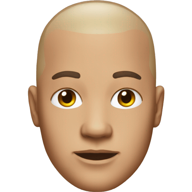 dj with shaved head emoji