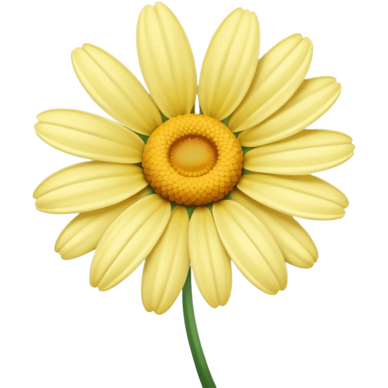 pastel yellow daisy emoji