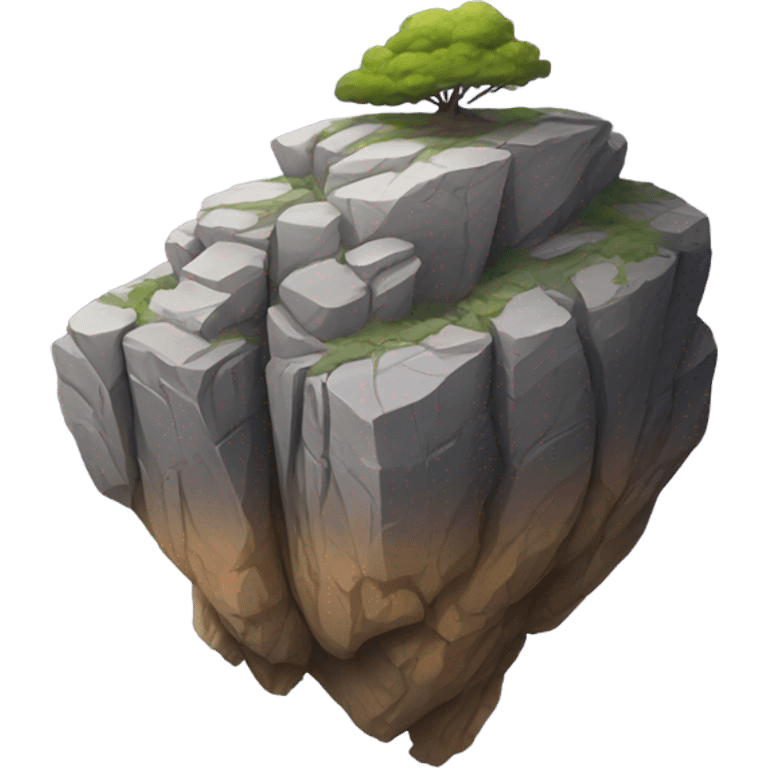 Upside down rock on emoji