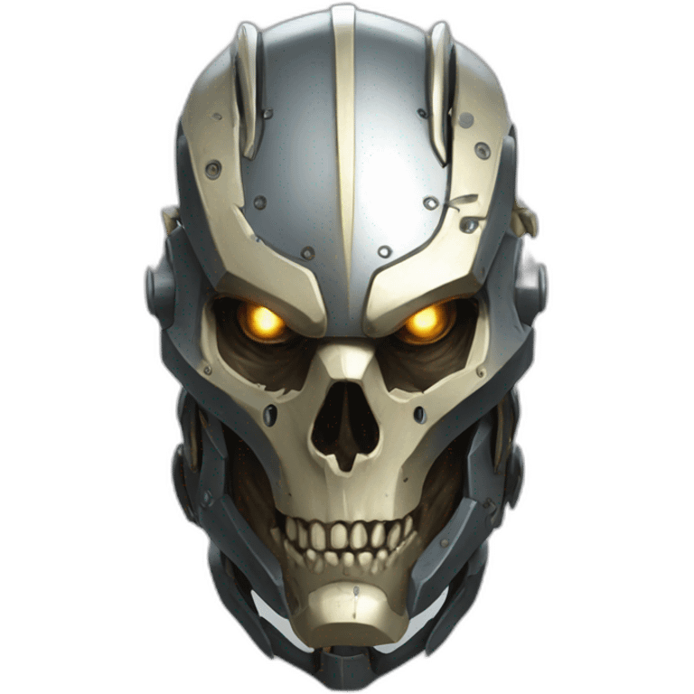 robot  warforged portrait dragon skull pauldrons emoji