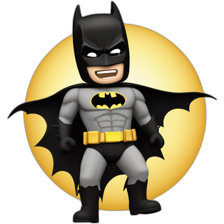 The dark knight batman flying movie emoji