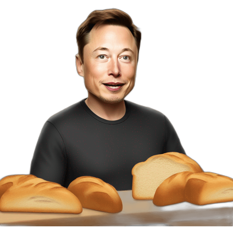 elon musk selling bread emoji