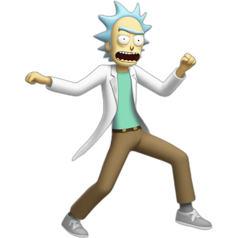 rick and morty dancing emoji