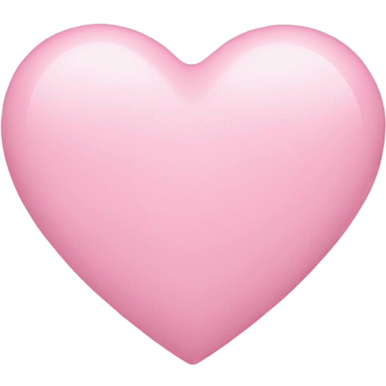 Light pink heart  emoji