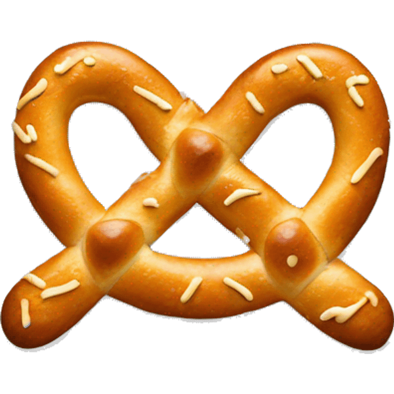 Pretzel with cheese  emoji