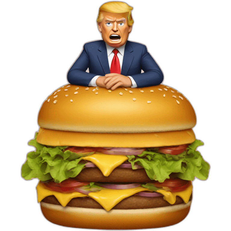 trump-eating-giant-burger emoji