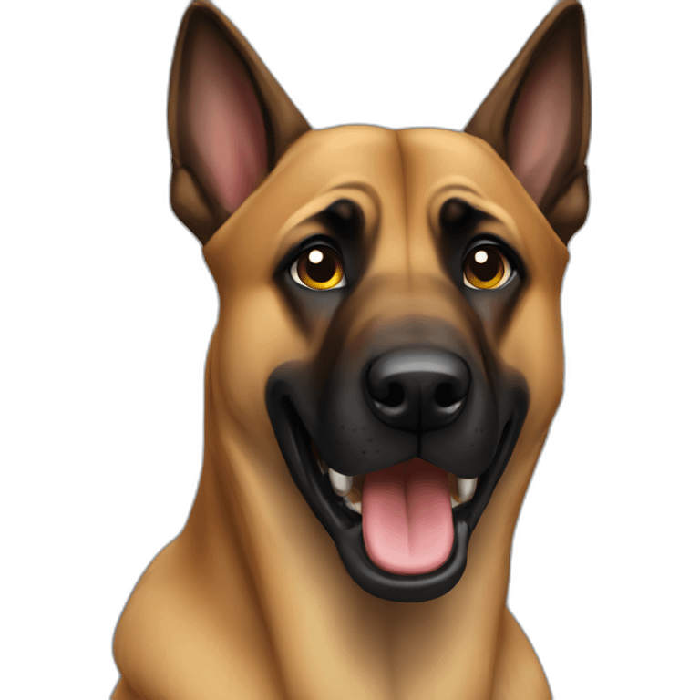 malinois peur emoji