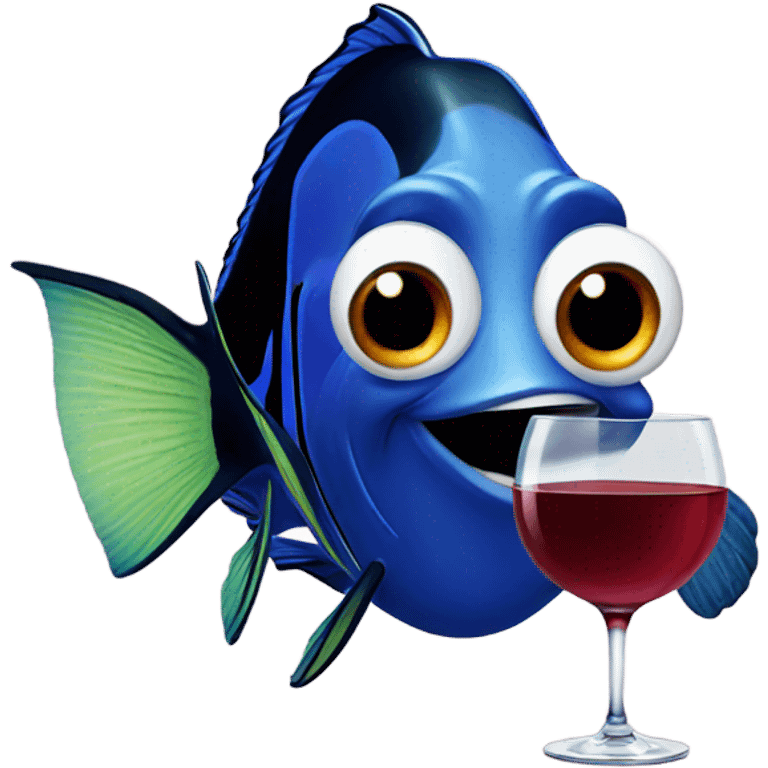 nemo drinking wine  emoji