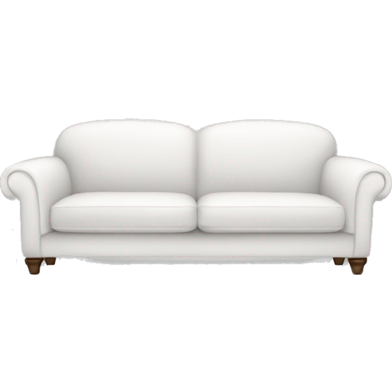 cartoon white sofa character emoji