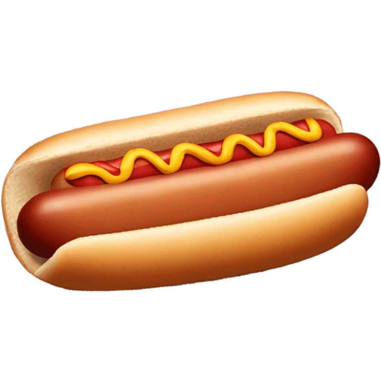 A actual hot dog emoji