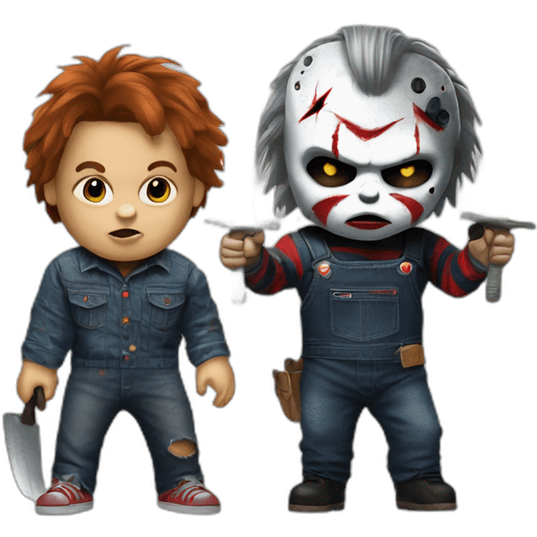 Friday the 13th and chucky emoji