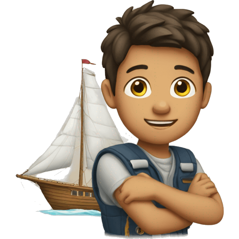 boy and sails emoji