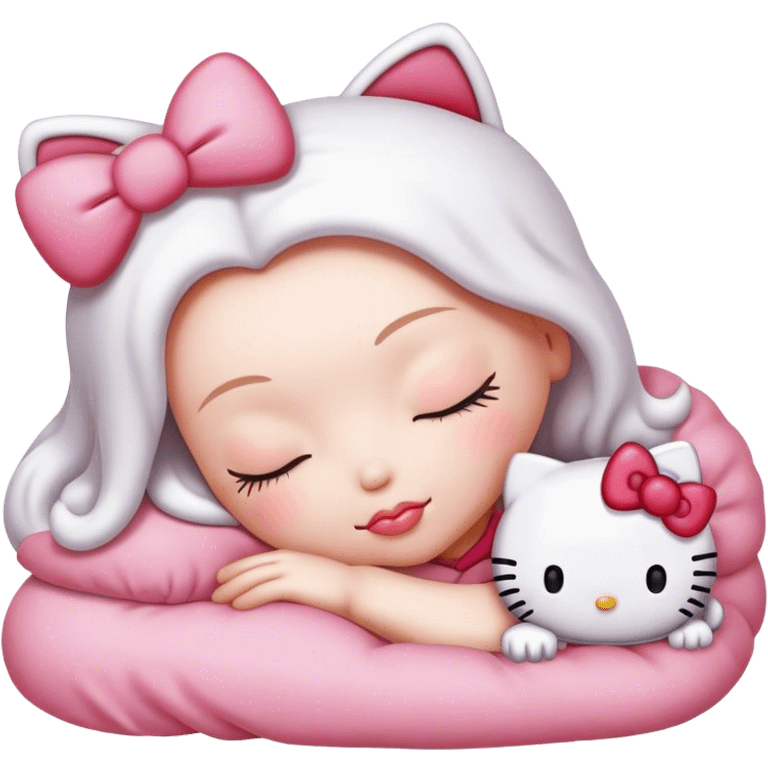 hello kitty sleep emoji