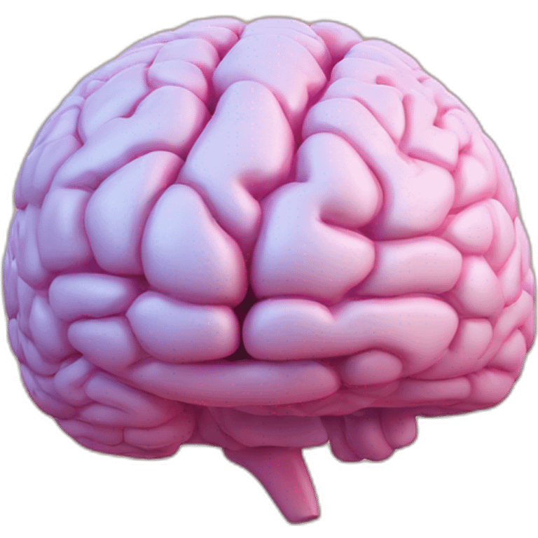 A 3D brain 🧠 modal  emoji