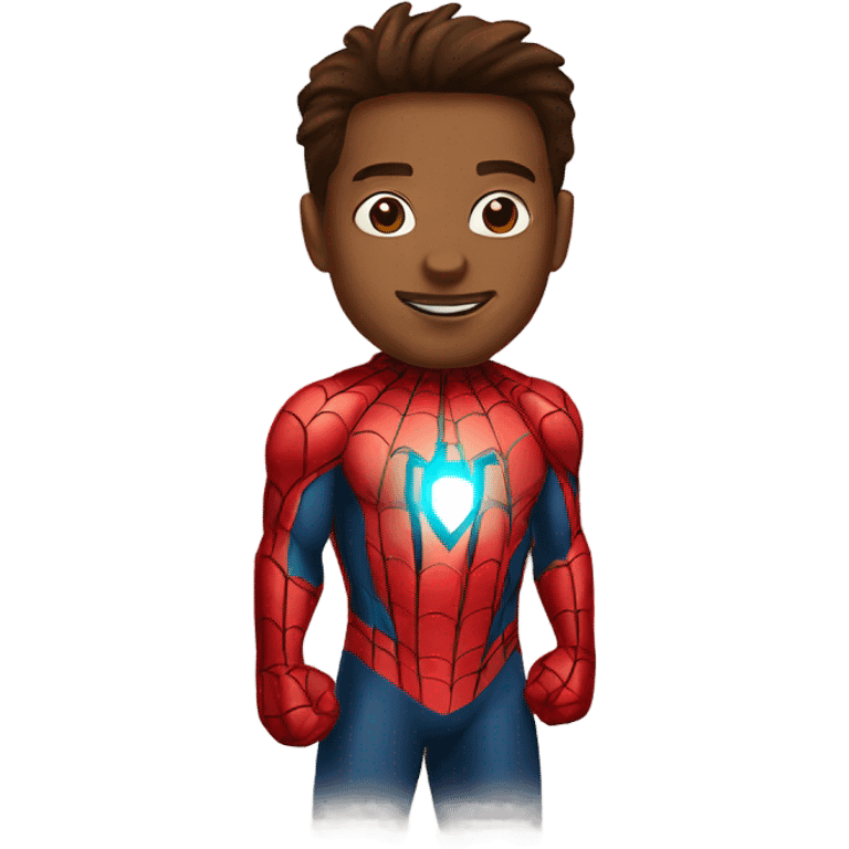 Spiderman with Ironman emoji