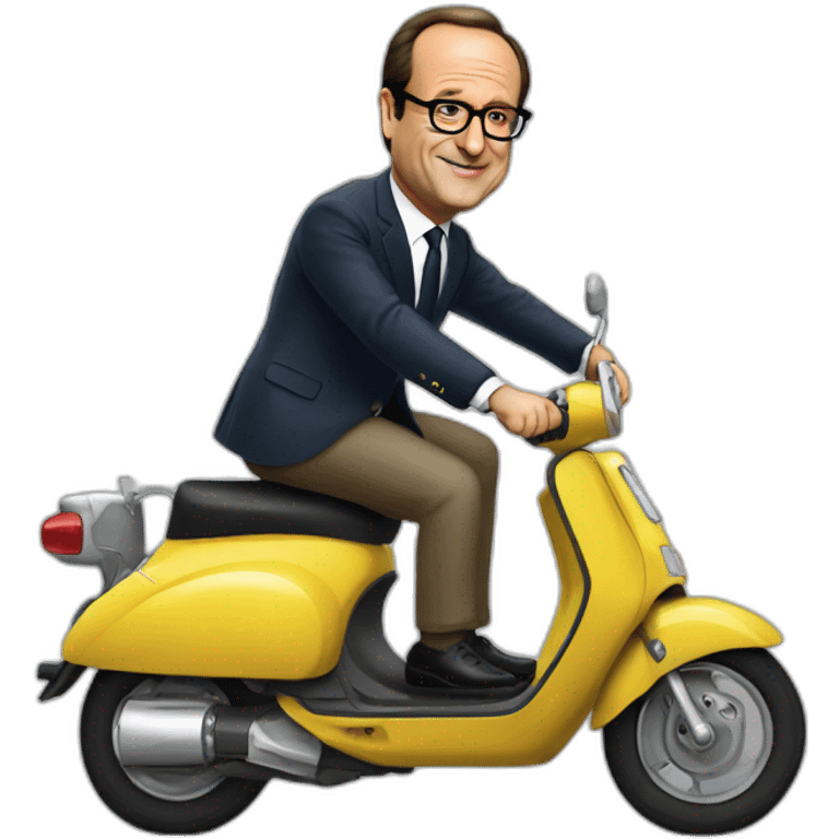 françois hollande en scooter emoji