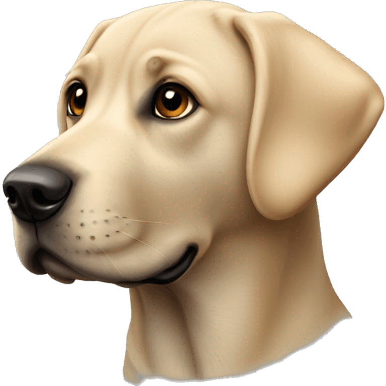 Dog Labrador black emoji