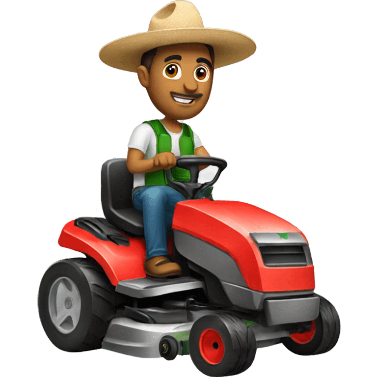 mexican with lawnmower emoji