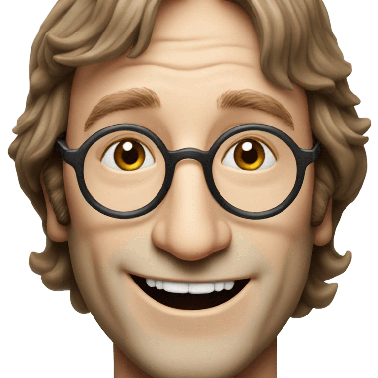 john lennon smiling emoji