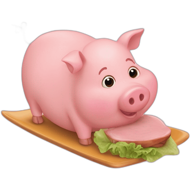 Pepa-pig qui mange du cochons emoji