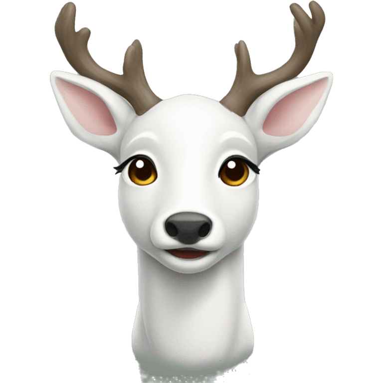 White deer  emoji