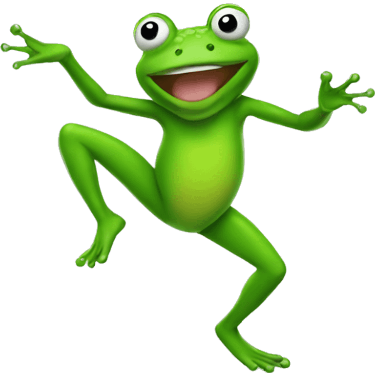 Dancing frog emoji