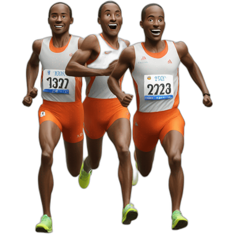 running trio victory emoji