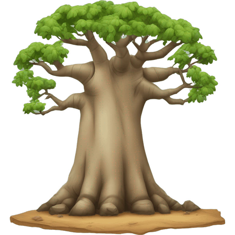 a baobab tree vector emoji