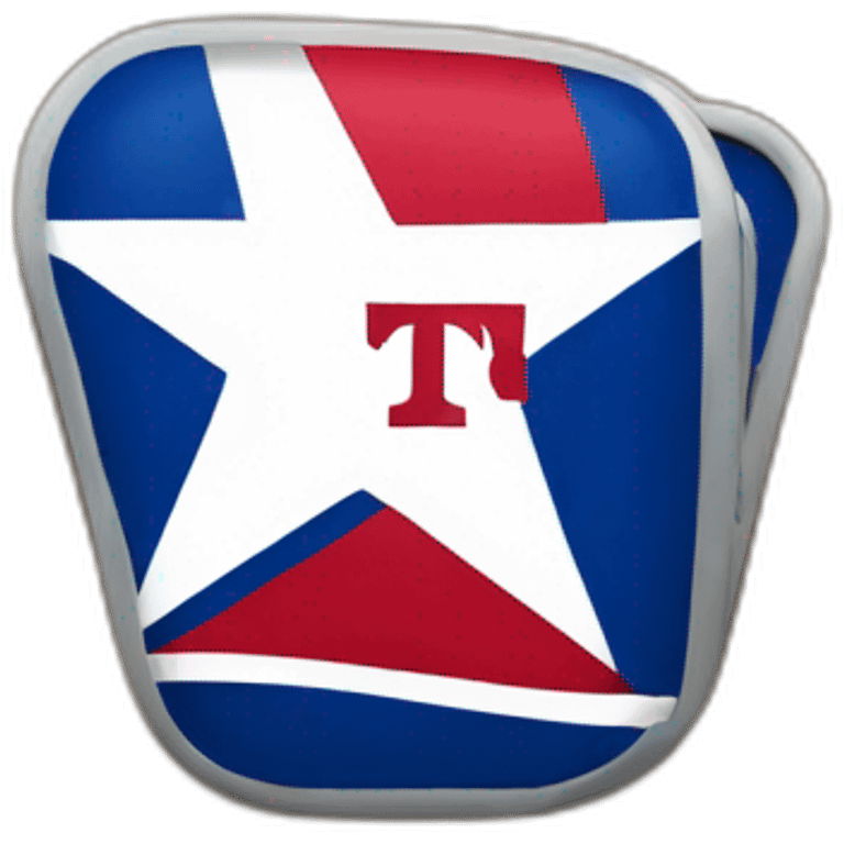 iphone with texas rangers logo emoji