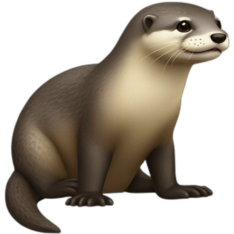 Loutre sur tortu emoji