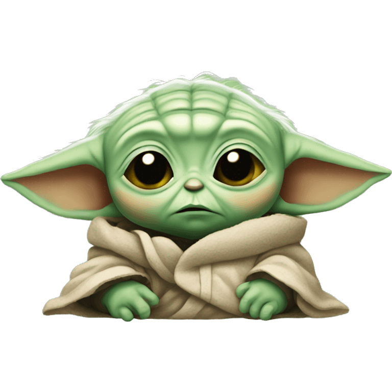 Sad Baby Yoda emoji