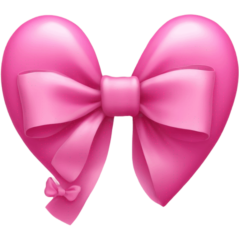 Pink heart with bow emoji