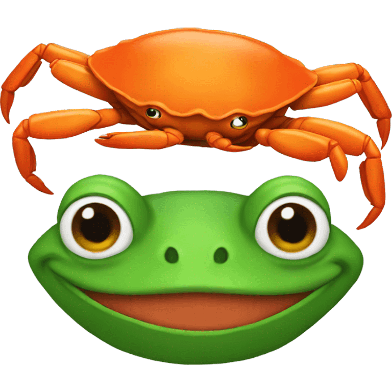 pepe as a orange crab emoji