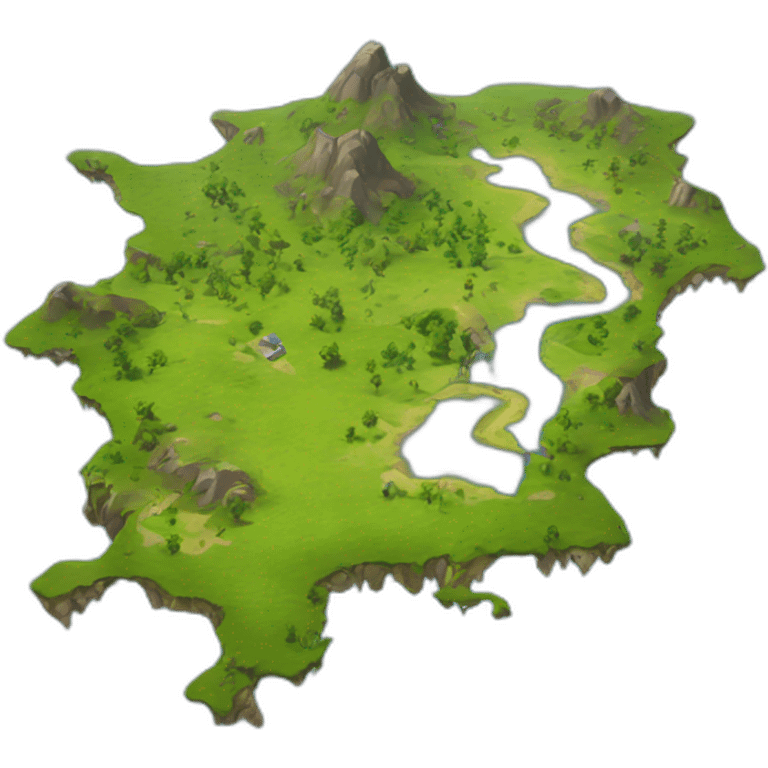 Map de fortnite emoji