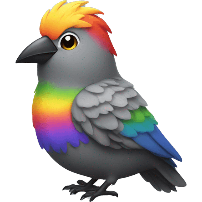 Gay bird emoji