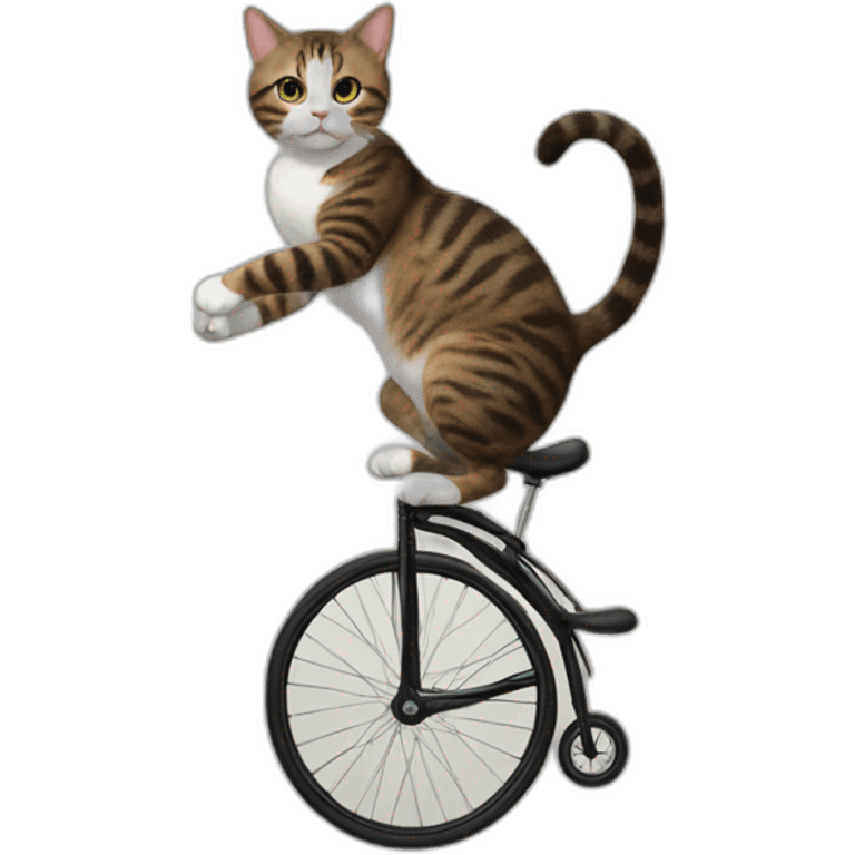 cat on unicycle emoji