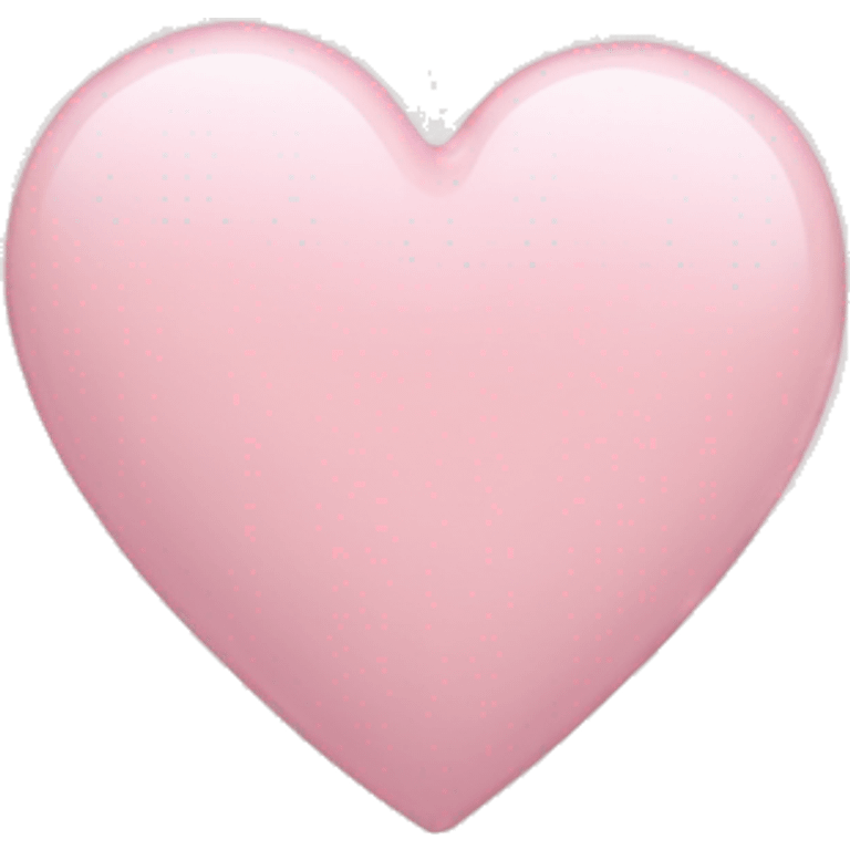 Pale pink heart emoji