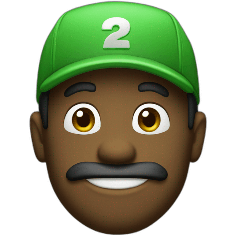 Black Luigi emoji