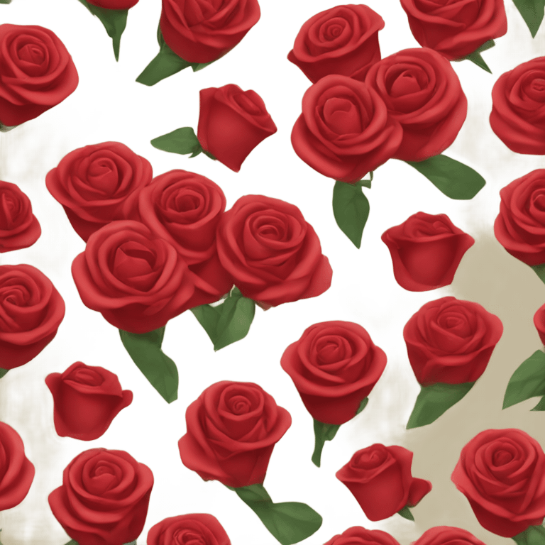 Rose bouquet with red wrap paper  emoji