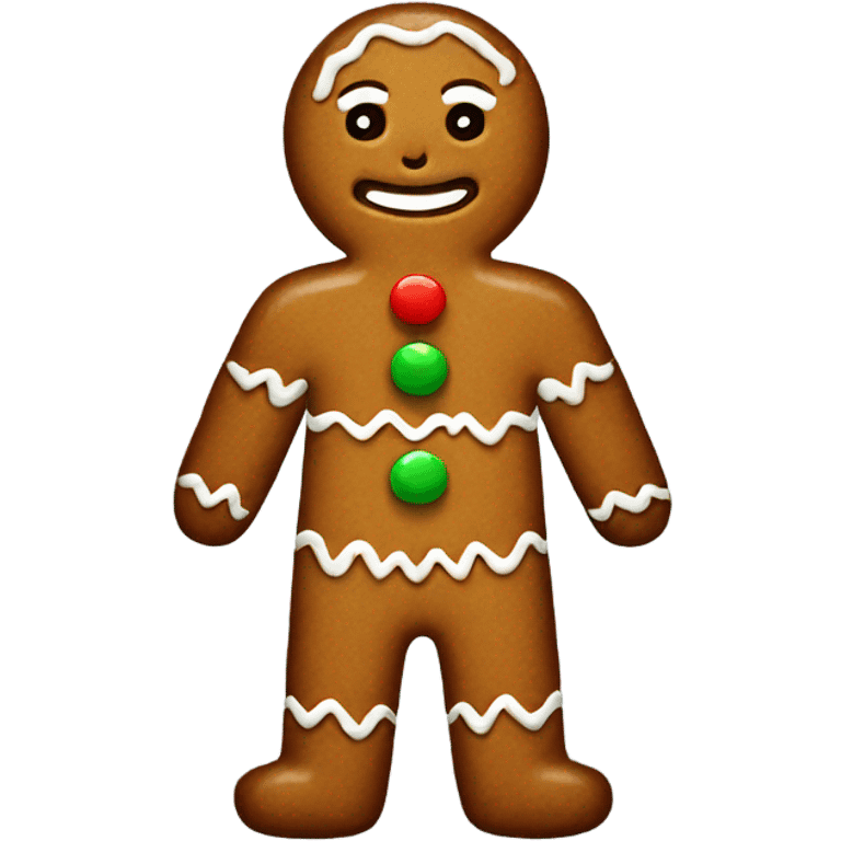 Gingerbread man emoji