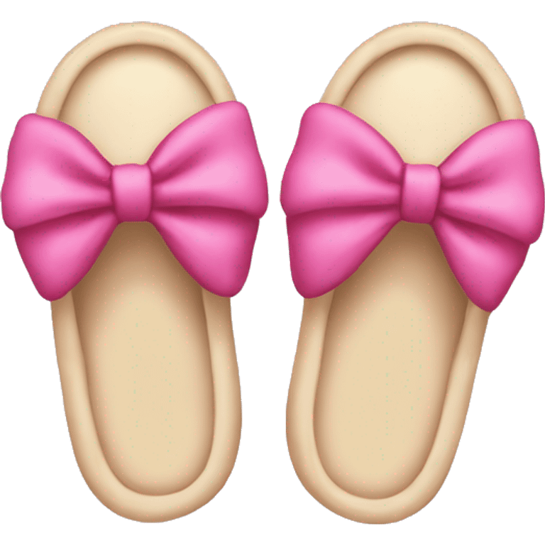 slippers with pink bow emoji