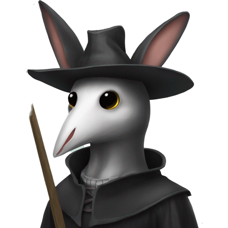 plague doctor bunny ears emoji