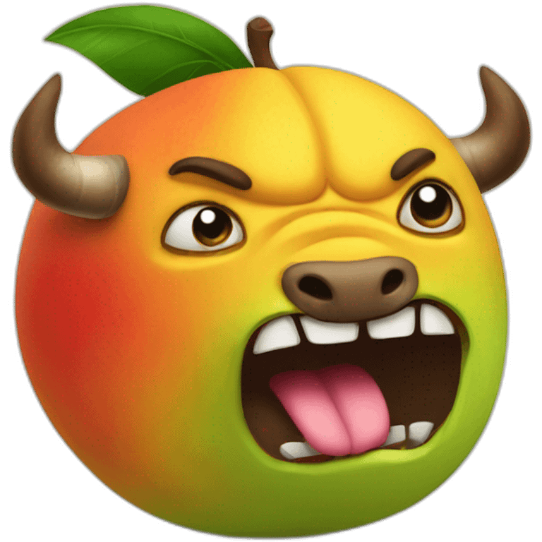 angry mango bull emoji