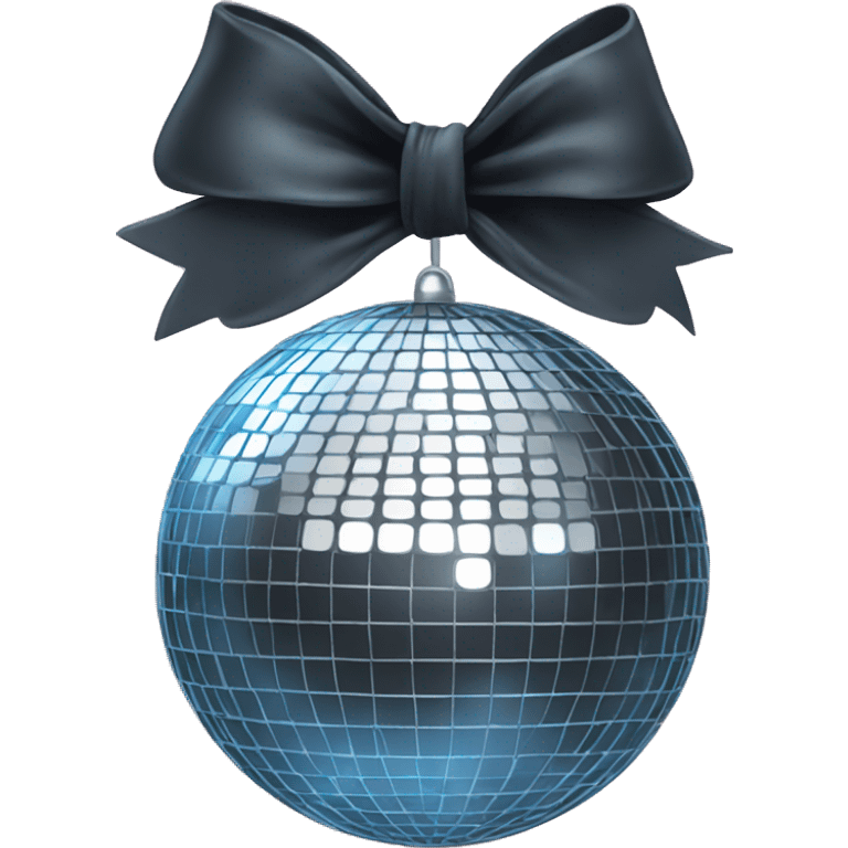 disco ball with bow emoji