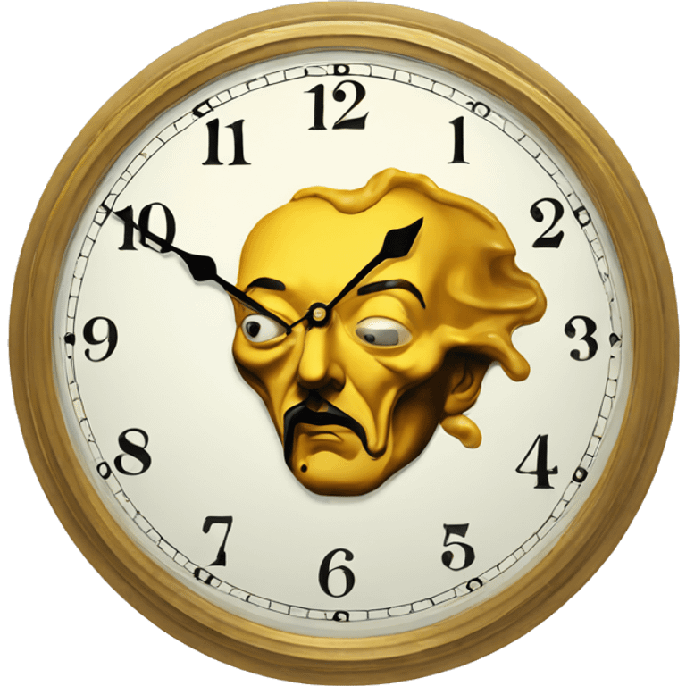 Salvador Dali Melting clock emoji