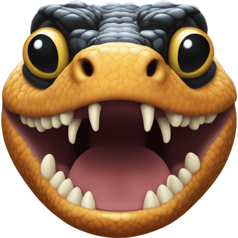 Gila Monster Head Front View emoji