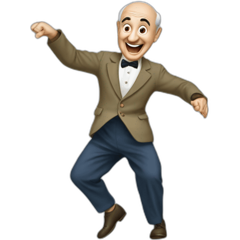 Louis de Funès dancing emoji