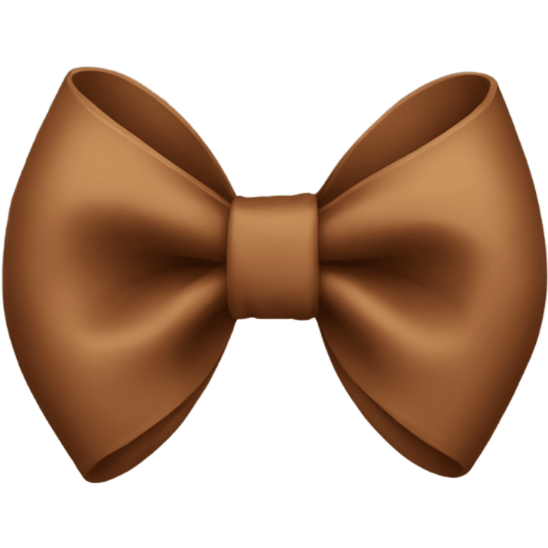 Brown bow emoji